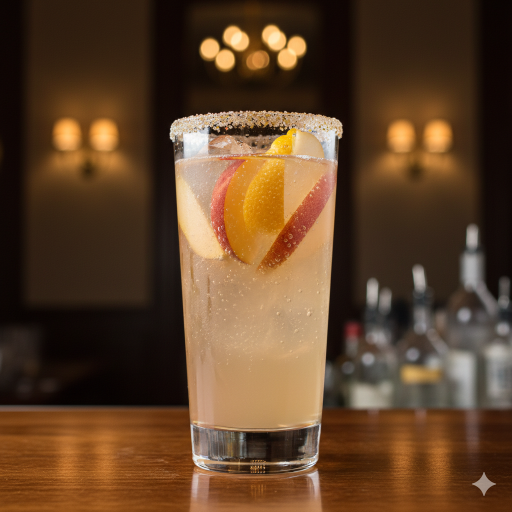 桃梨白漾 (Peach Pear Fizz)