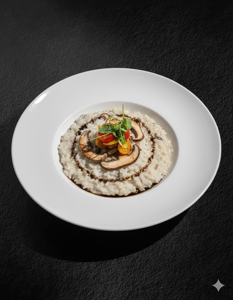  黑松露牛肝菌燉飯 (Black Truffle Porcini Mushroom Risotto)