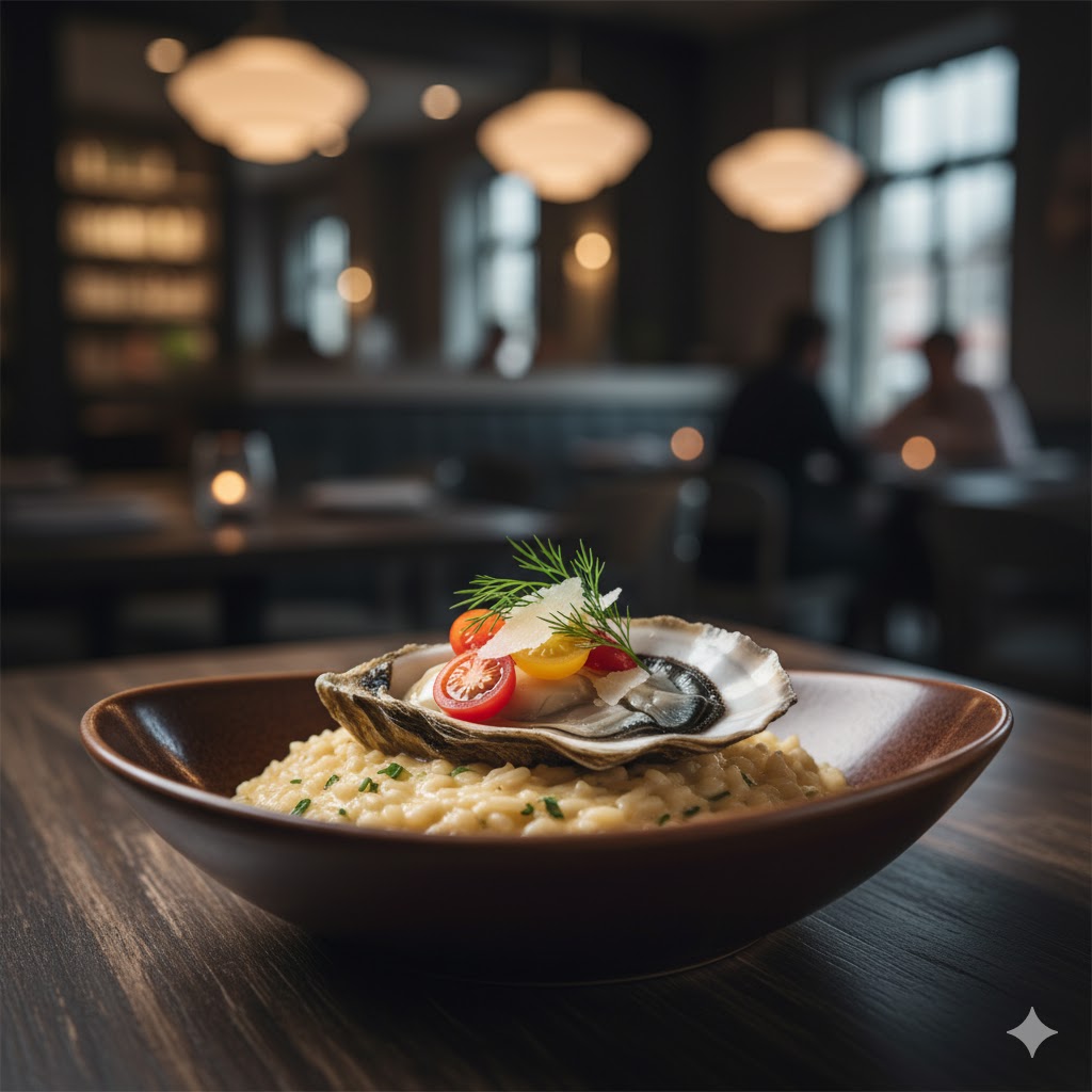  義式生蠔奶油海鮮燉飯 (Oyster & Cream Seafood Risotto)